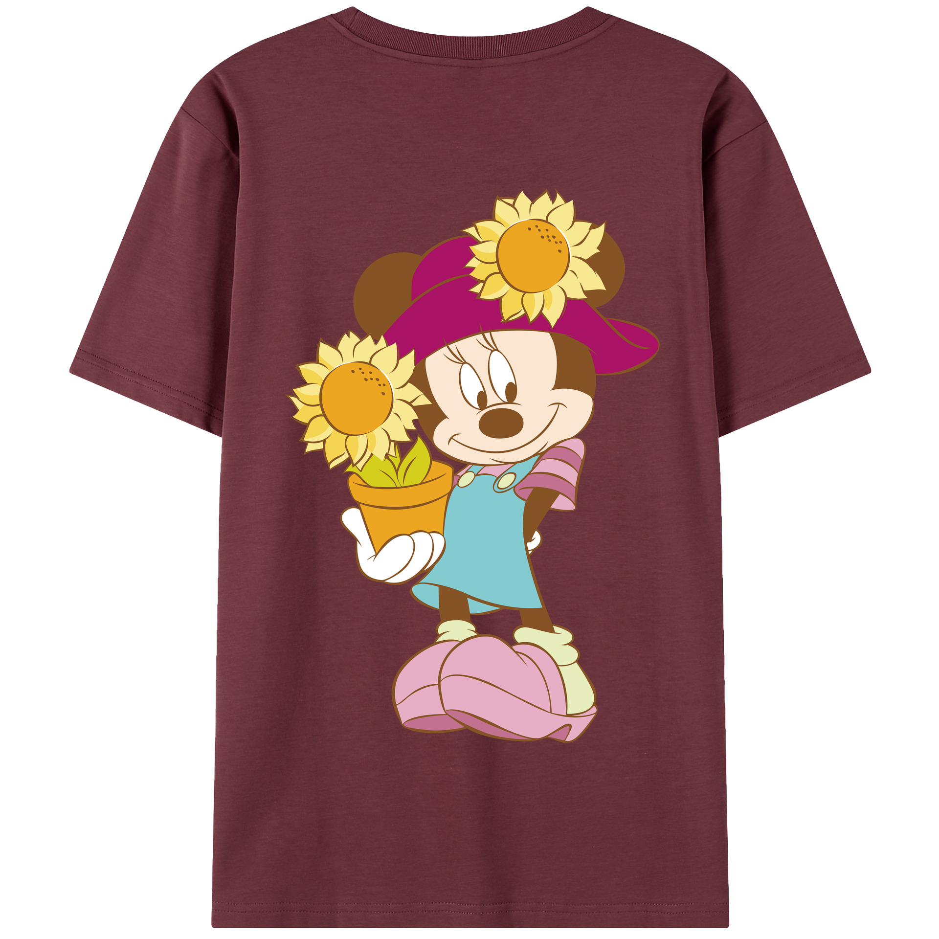 （画像用） ミッキーマウス Mickey Mouse 綿100％半袖Tシャツ（背面プリント）